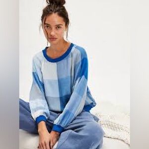 Free People Sugar Cookie flannel pullover